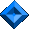 Blue beveled bullet