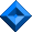 Blue beveled bullet