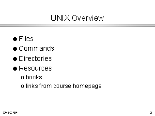 UNIX Overview