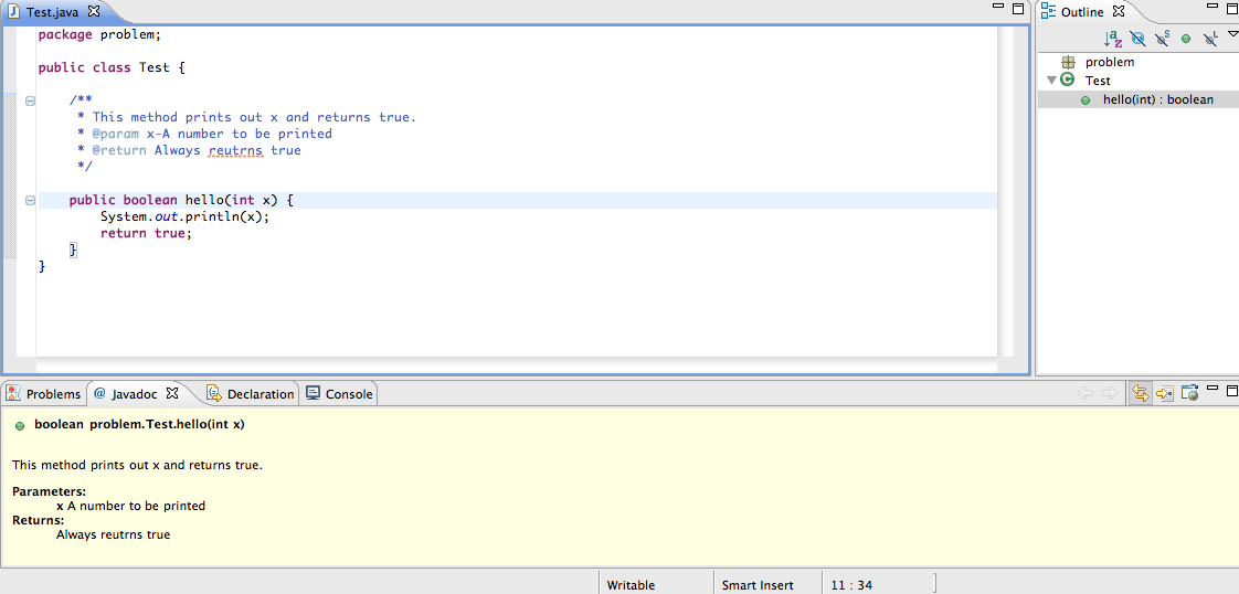Sample Javadoc