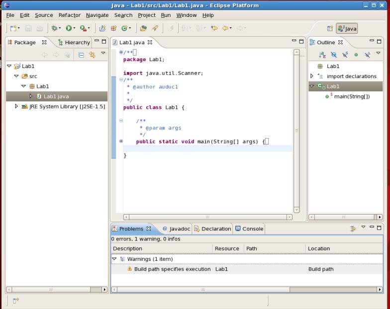 Views in Java Perspective