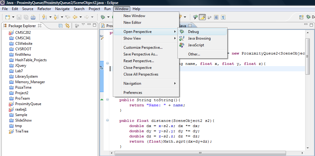Debugging Perspective