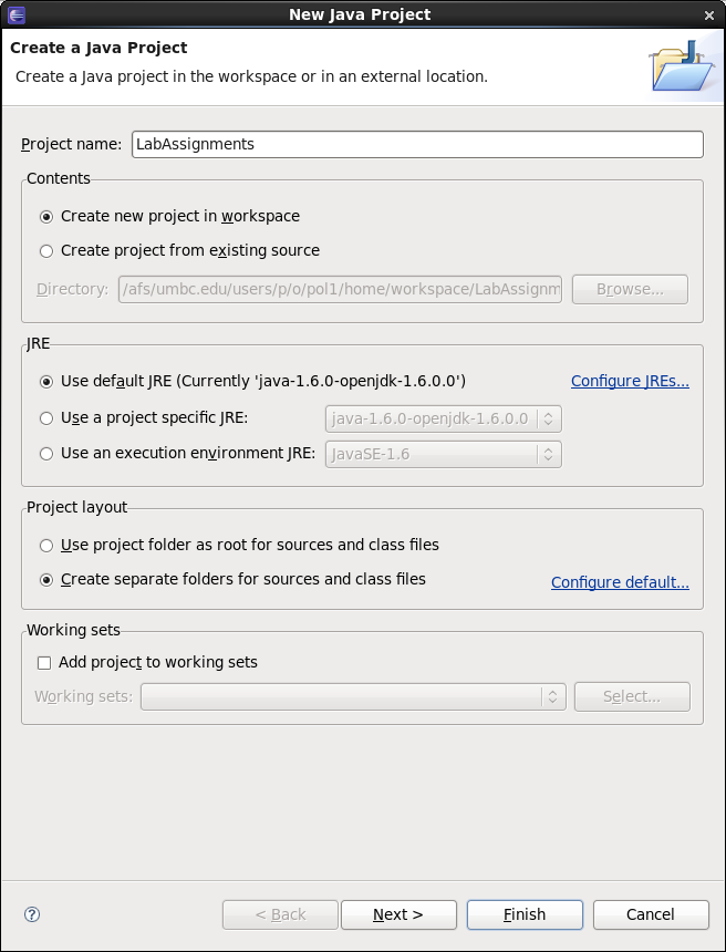 Project Creation